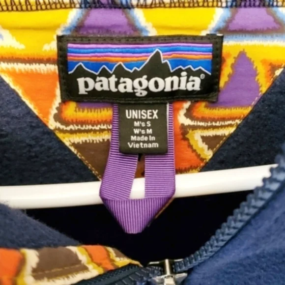 Patagonia Limited Edition Cagoule Fleece Navy Vision Quest Pullover Parka Jacket